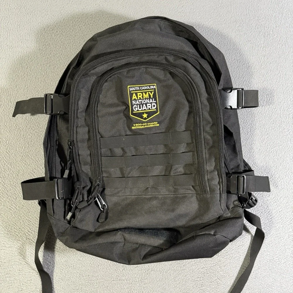 US Army South Carolina National Guard Black Backpack Multi-Use Bag Military